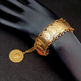 Arabian Dubai Wedding Jewelry Plated Coin Bracelet Set