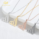 Allah Calligraphy Necklace for Women Islamic Muslim Religion Jewelry