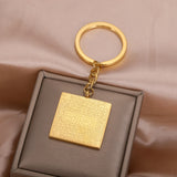 Arabic Calligraphy 4 Quls Quran Surah Keychain Islamic Islam Muslim Men Jewelry