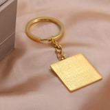 Arabic Calligraphy 4 Quls Quran Surah Keychain Islamic Islam Muslim Men Jewelry