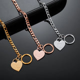 Arabic Initial Letter Bracelet Heart Shape Personalized with OT Clasp