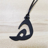 Arabic Letter Cowhide Pu Leather Initial Capital Keychain Pendant