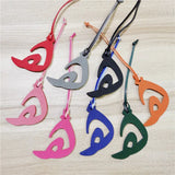 Arabic Letter Cowhide Pu Leather Initial Capital Keychain Pendant