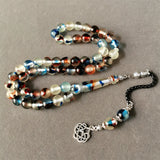 Arabic Misbaha 10MM 51 beads High resin glow in dark rosary bead muslim kehribar