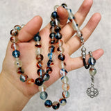 Arabic Misbaha 10MM 51 beads High resin glow in dark rosary bead muslim kehribar