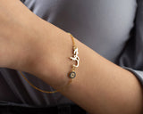 Arabic Name Evil Eye Bracelet-Stainless Steel Personalized Jewelry