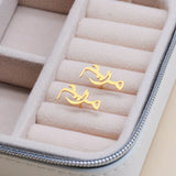 Arabic Name Earrings, Personalized Name Earrings, Stainless Steel Name Earrings