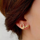 Arabic Name Earrings Stud Personalized Arabic Earring Stainless Steel