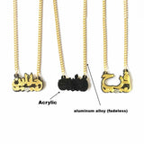 Arabic Name Letters Necklace for Woman