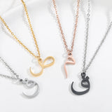 Arabic Name Necklace Personalised Stainless Steel Muslim Choker Jewelry