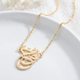 Arabic Stainless Steel Islamic Necklace Pendant for Women