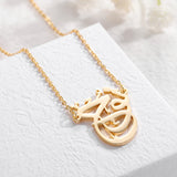 Arabic Stainless Steel Islamic Necklace Pendant for Women