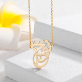 Arabic Stainless Steel Islamic Necklace Pendant for Women