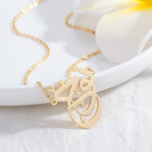 Arabic Stainless Steel Islamic Necklace Pendant for Women
