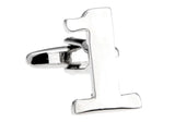Arabic Numeral Number One 1 Copper Cuff Links