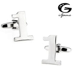 Arabic Numeral Number One 1 Copper Cuff Links