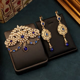 Arabic Jewelry Brooch Pins with Rhinestone Plated Hajib Pins