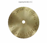 Arabic Letter Dial Font Disc Modern Block Engraving Machine 12.7cm