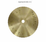 Arabic Letter Dial Font Disc Modern Block Engraving Machine 12.7cm