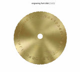 Arabic Letter Dial Font Disc Modern Block Engraving Machine 12.7cm