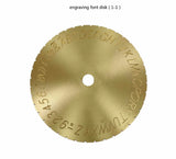 Arabic Letter Dial Font Disc Modern Block Engraving Machine 12.7cm