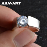 925 Silver Zircon Ring Women Jewelry