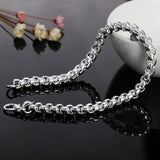 925 Silver Box Chain Bracelet for Ladies