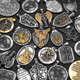Arch Angel St. Michael Cross Wing Pendant Necklace Stainless Steel