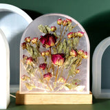 Flower Preservation Resin Mold Bookends DIY Wedding Night Light