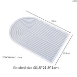 Wave Terrace Storage Tray Silicone Mold DIY Epoxy Resin Mold