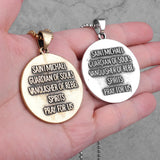 St. Michael Guardian Steel Men Necklaces Pendants Chain Male Jewelry 