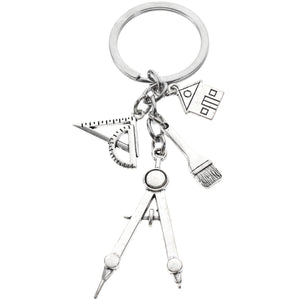 Architect Key Chain Christmas Gift Handbag Charm Backpack Keychain