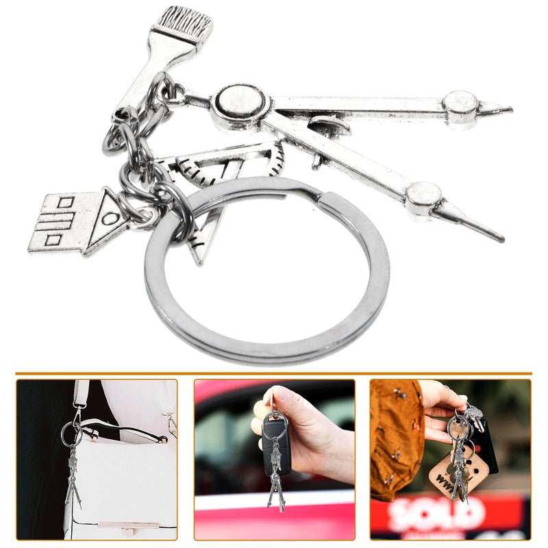 Architect Key Chain Christmas Gift Handbag Charm Backpack Keychain