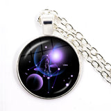 Aries to Scorpio Zodiac Signs Silver Necklace