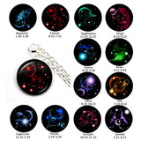 Aries to Scorpio Zodiac Signs Silver Necklace