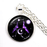 Aries to Scorpio Zodiac Signs Silver Necklace