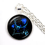 Aries to Scorpio Zodiac Signs Silver Necklace