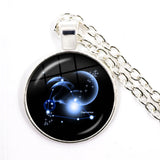 Aries to Scorpio Zodiac Signs Silver Necklace