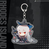 Arknights Skadi KeyChain Acrylic Car Key Ring Texas Pendant Friends Gift