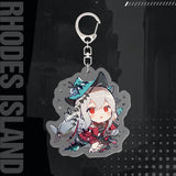 Arknights Skadi KeyChain Acrylic Car Key Ring Texas Pendant Friends Gift