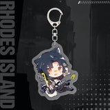 Arknights Skadi KeyChain Acrylic Car Key Ring Texas Pendant Friends Gift
