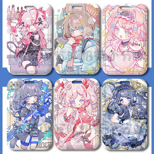 Arknights Keychain Man Card Sleeve Key Chain Women Key Holder Couples Keyring
