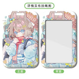 Arknights Keychain Man Card Sleeve Key Chain Women Key Holder Couples Keyring