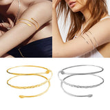 Boho Retro Greek Leaf Style Arm Bracelet Chain for Women Girls