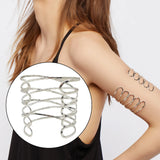 Boho Retro Greek Leaf Style Arm Bracelet Chain for Women Girls