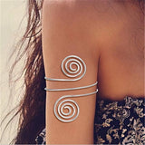 Boho Retro Greek Leaf Style Arm Bracelet Chain for Women Girls