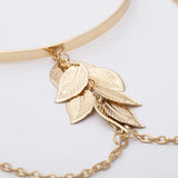 Boho Retro Greek Leaf Style Arm Bracelet Chain for Women Girls