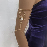 Retro Gothic Scorpion Butterfly Snake Rhinestone Bracelet