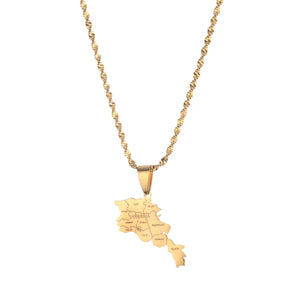 Armenia Map Cities Pendant Necklace Armenians Maps Jewelry