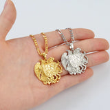 Armenian Eagle Pendant Necklace Silver Color